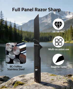 full panel razor sharp – EZshoot keeps the knife
