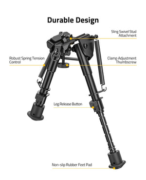 Enduring Design Shooting Bipod Trigger Stick Bipod Best Shooting Bipod