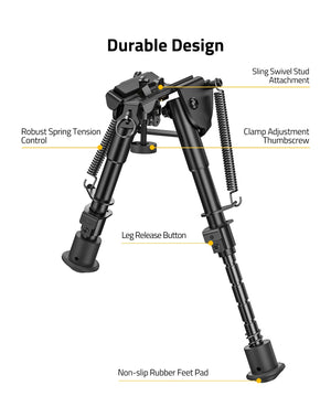 Durable Design Shooting Bipod