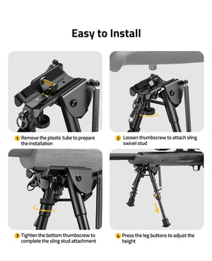 Easy to Install Bipod for Shooting