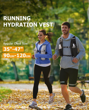 hydration vest regular chest size, 90cm x 120cm – EZshoot Reflective Run Vest