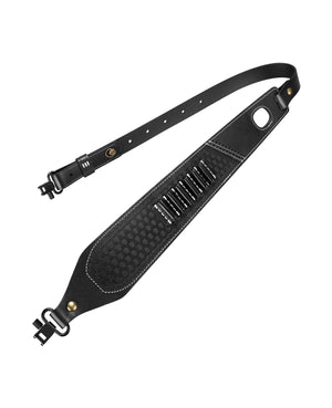 j j – EZshoot Leather Rifle Sling (black)