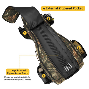 large external zipper arrow pouch – EZshoot Crossbow Bag