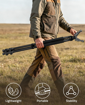 lightweight portable stability – EZshoot Hunting Tripod