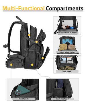 multi-functional compartments – EZshoot 22L (black)