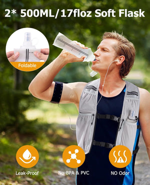 no-bpa&pvc jopo on – EZshoot lightweight hydration vest