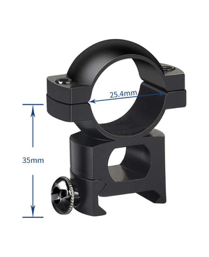 1 Inch Scope Rings Size Details