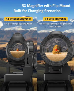 for precise sighting at long distance – EZshoot Dot Magnifier