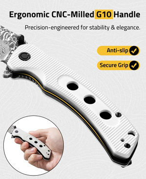 precision-engineered for stability & elegance anti-slip secure grip – EZshoot 26 Blade (white)