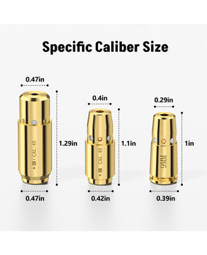 specific caliber size of bore sight for cal.45 .40 9mm best bore sight for rifle shooting