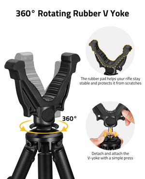 the rubber pad helps your rifle stay – EZshoot Hunting Rifles