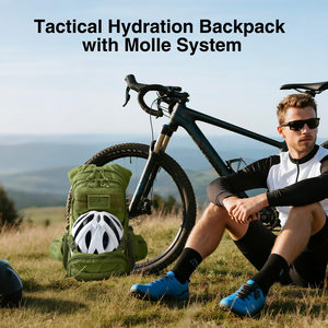 tactical hydration backpack with molle system – EZshoot Hiking Water Backpack (green)