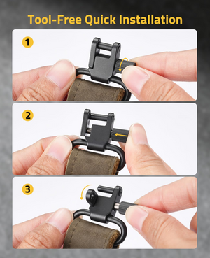 tool-free quick installation – EZshoot ends The ends (mixed green)