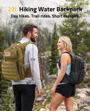 water backpack day hikes. trail rides. short escapes – EZshoot tactical hydration backpack (black)
