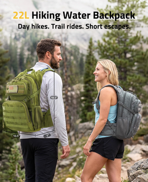 water backpack day hikes. trail rides. short escapes – EZshoot tactical hydration backpack (green)
